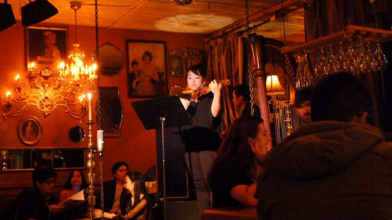 One of the every-night performers at Pink Door restaurant
