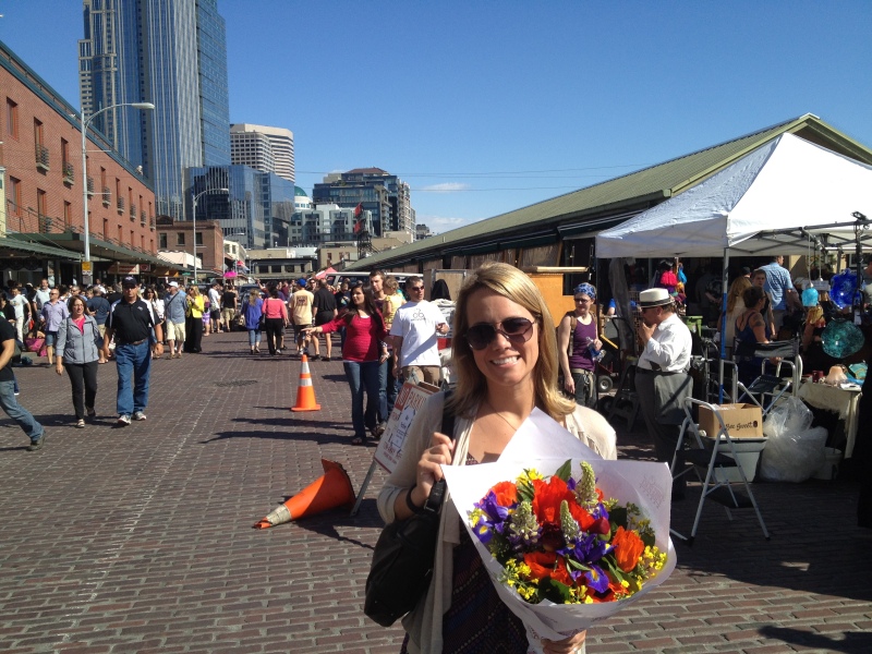 Big fan of Pike Place Market's beautiful (and cheap!) flowers